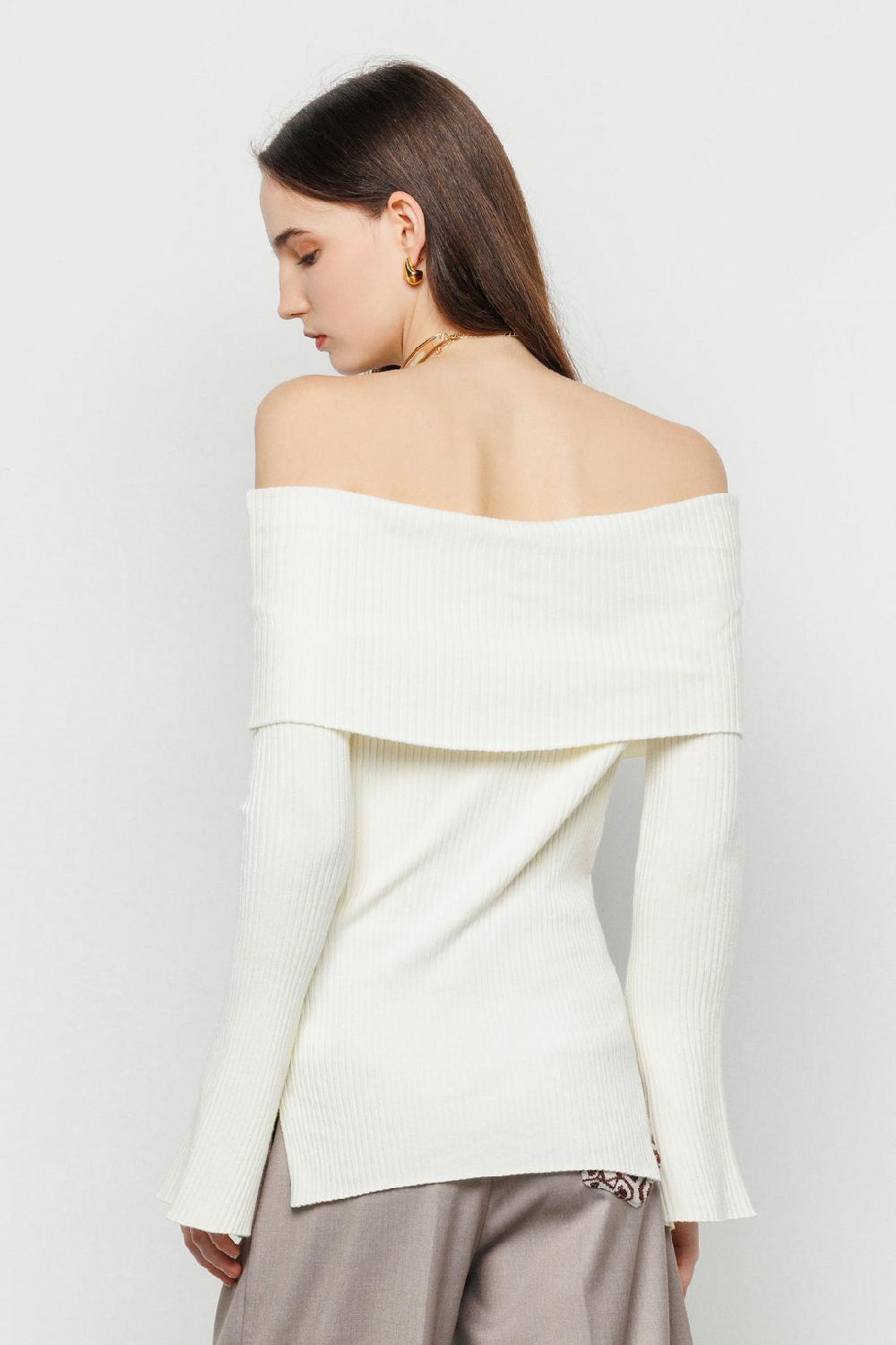 Akep PULLOVER AKEP SCOLLO BARDOT CON BOTTONI LOGATI Convenienza