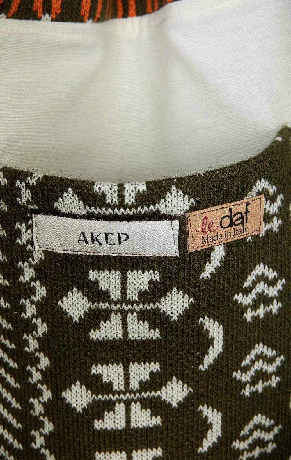 Akep SHOPPING BAG AKEP MISTO LANA JACQUARD MILITARY Economico