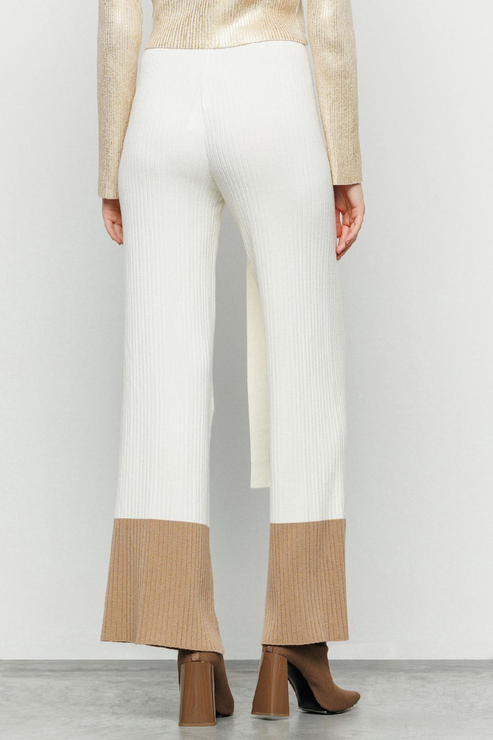 Akep PANTALONE BICOLOR AKEP CON CINTURA E RING LOGATO Affare Del Giorno