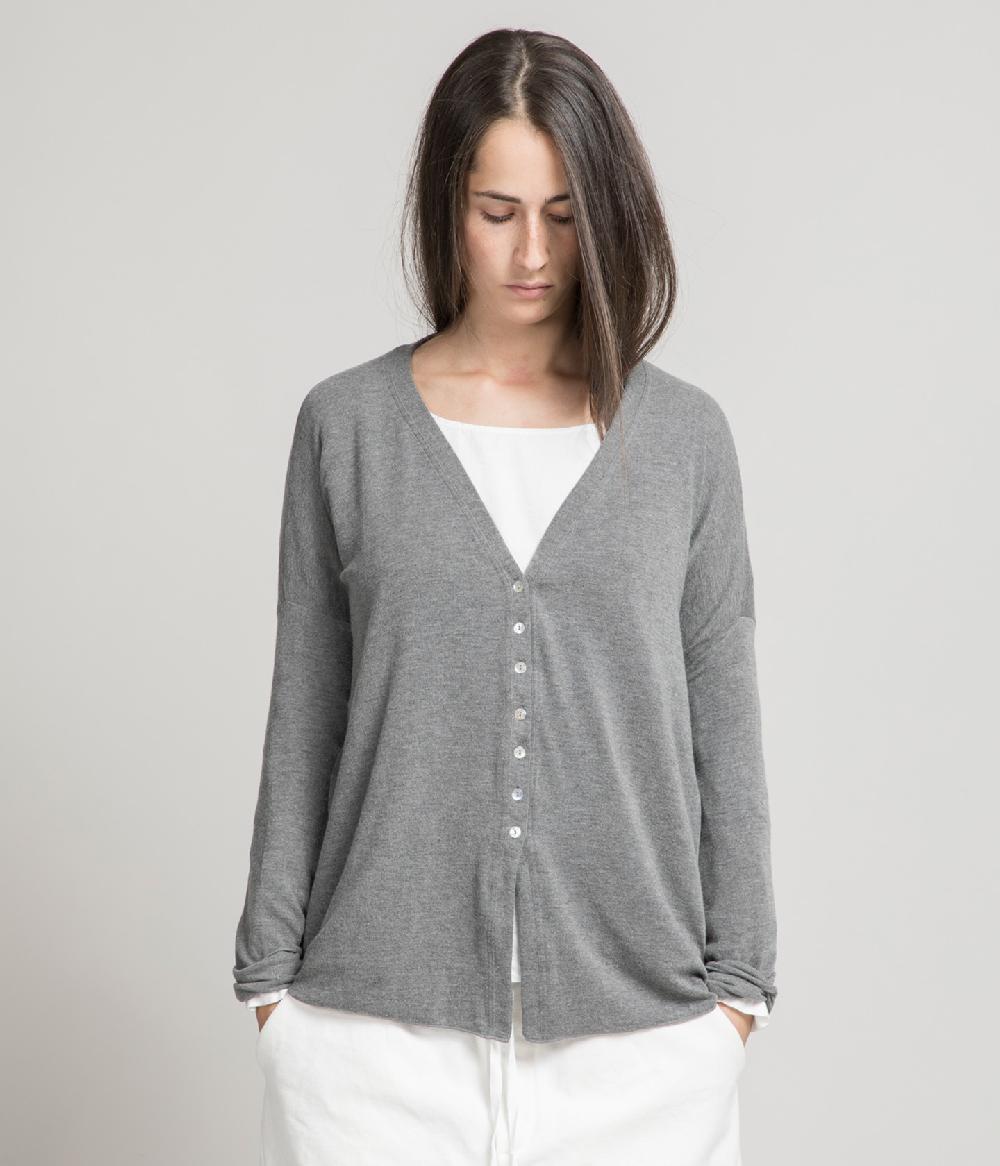 Album Di Famiglia art. 21WUP#41_151 CARDIGAN SOFT INTERLOCK Vendita Calda
