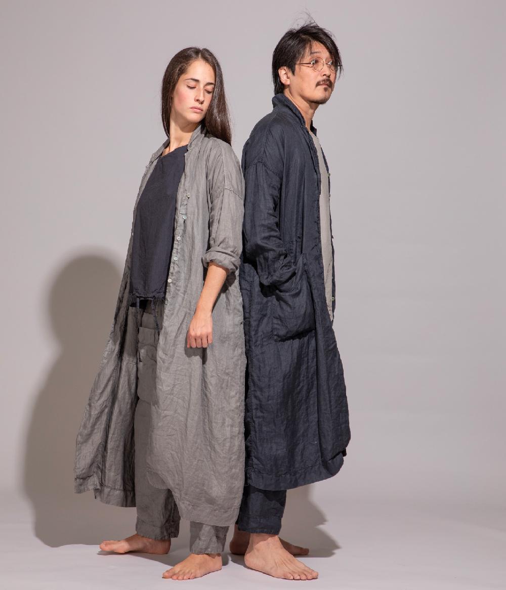 Album Di Famiglia art. 20S#45_09 LINEN LIGHT COAT Promozione