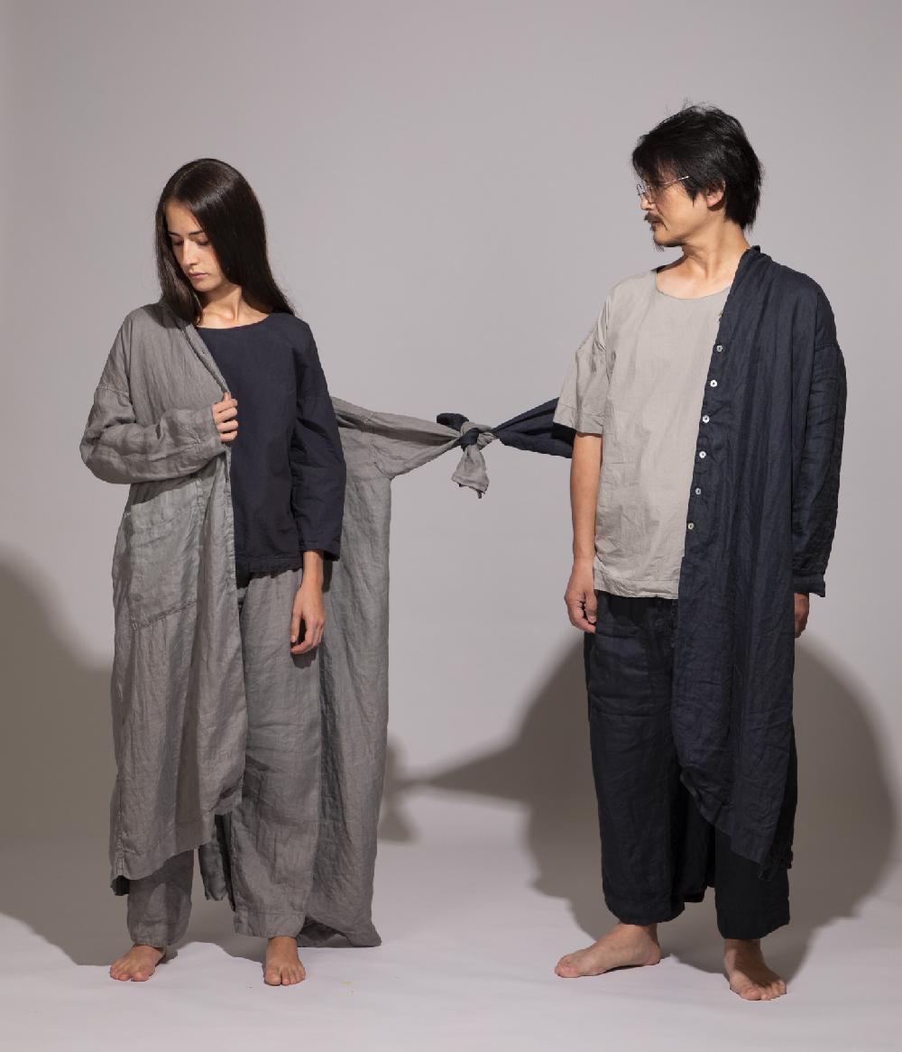 Album Di Famiglia art. 20S#45_09 LINEN LIGHT COAT Promozione