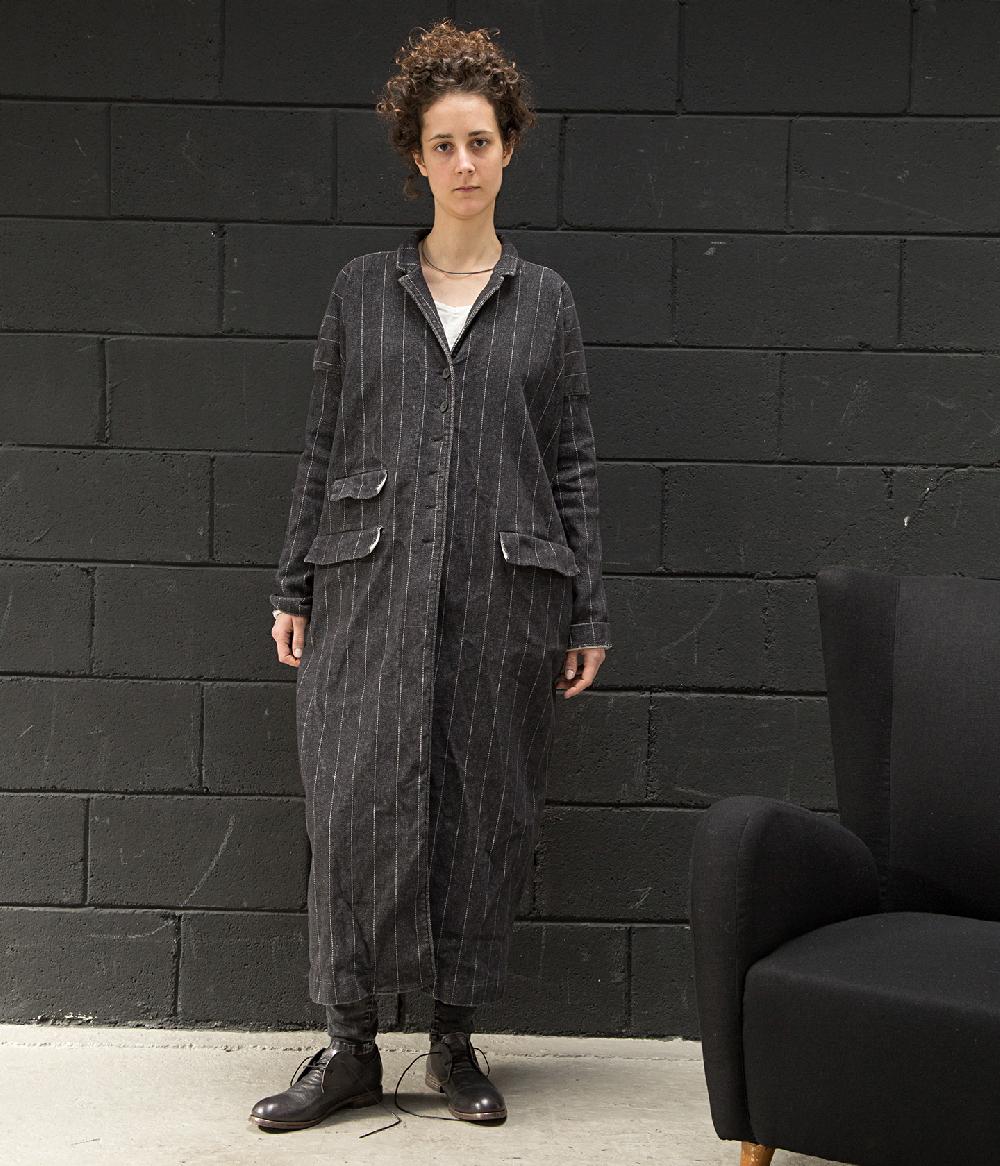Album Di Famiglia art. 17W4594 LONG COAT GESSATO Fino Al -60%