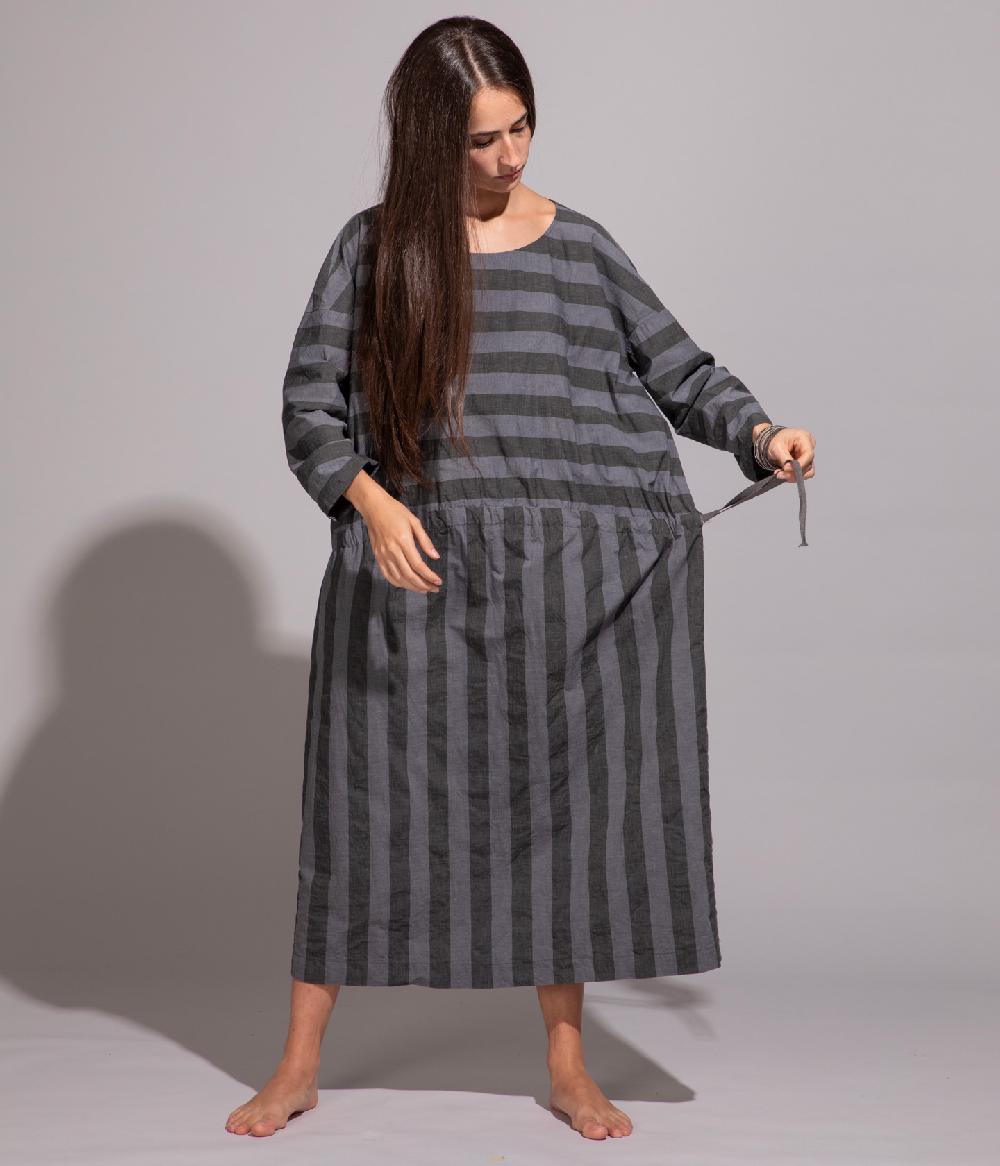 Album Di Famiglia art. 20S#31_90 LONG STRIPED DRESS Novità
