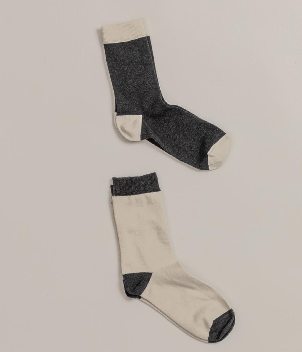 Album Di Famiglia art. 21W9043 SOCKS BICOLOR 2 pieces In Saldo
