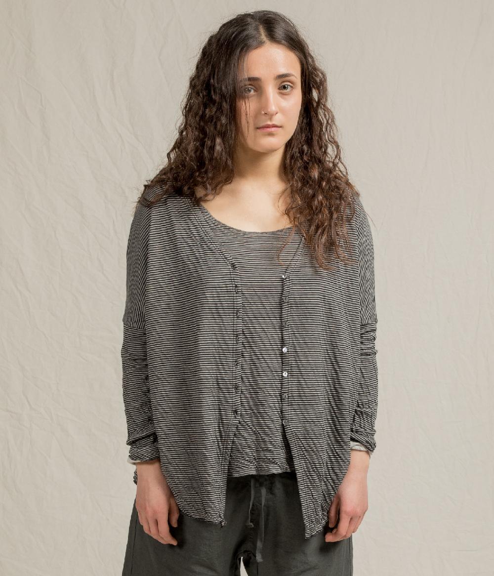 Album Di Famiglia art. 21SUP#40_165 STRIPED OVERSIZED JUMPER T Spedizione Gratuita