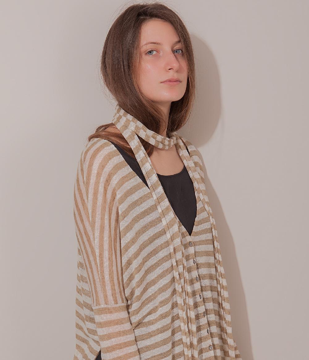 Album Di Famiglia art. 17S#94_11 STRIPED SCARF LR Pezzi Unici