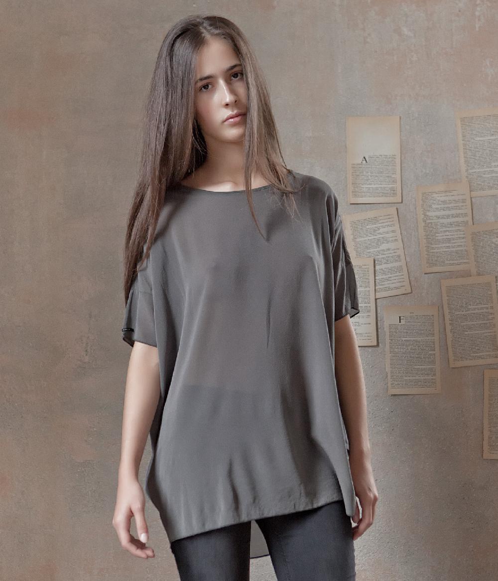 Album Di Famiglia art. 14S1712 T-SHIRT OVERSIZE M/C SETA Outlet