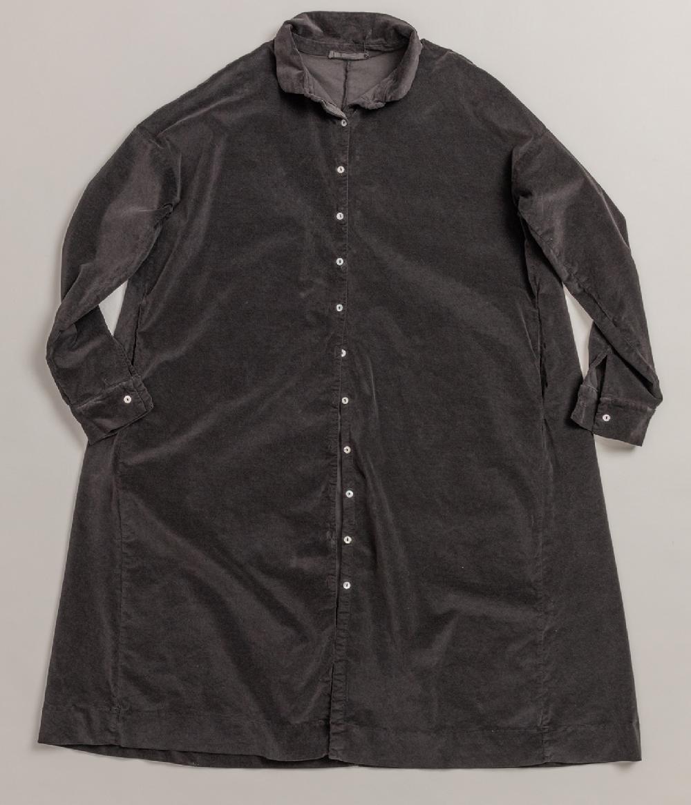 Album Di Famiglia art. 21W31_131 VELVET COLLAR DRESS (S-L) Negozi Online