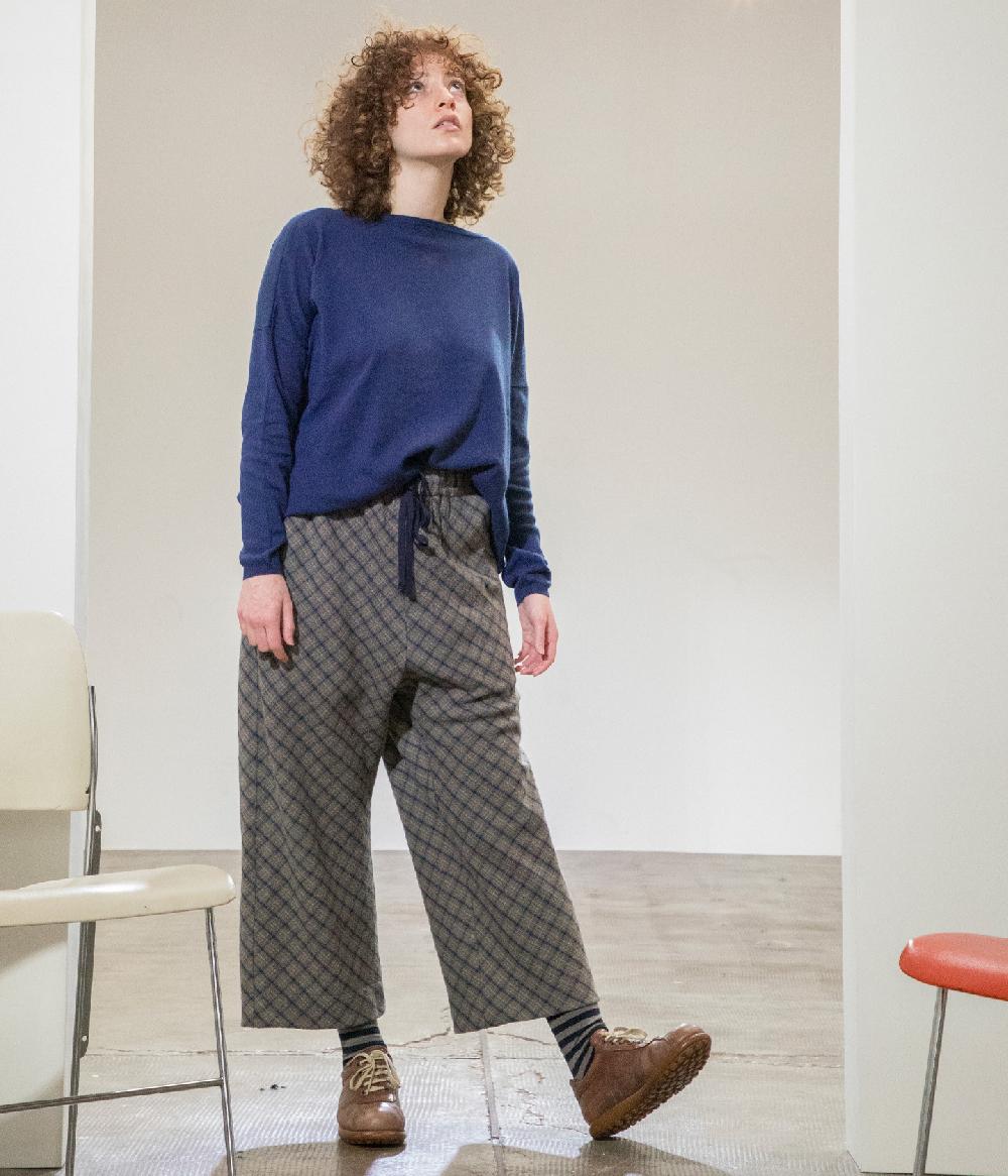 Album Di Famiglia art. 22W#23_241 W&S TROUSERS TARTAN WOOL Promozione Limitata