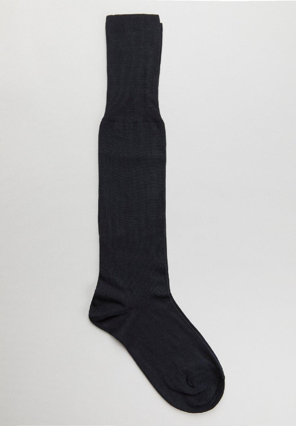 Angelico Calza blu unita cotone