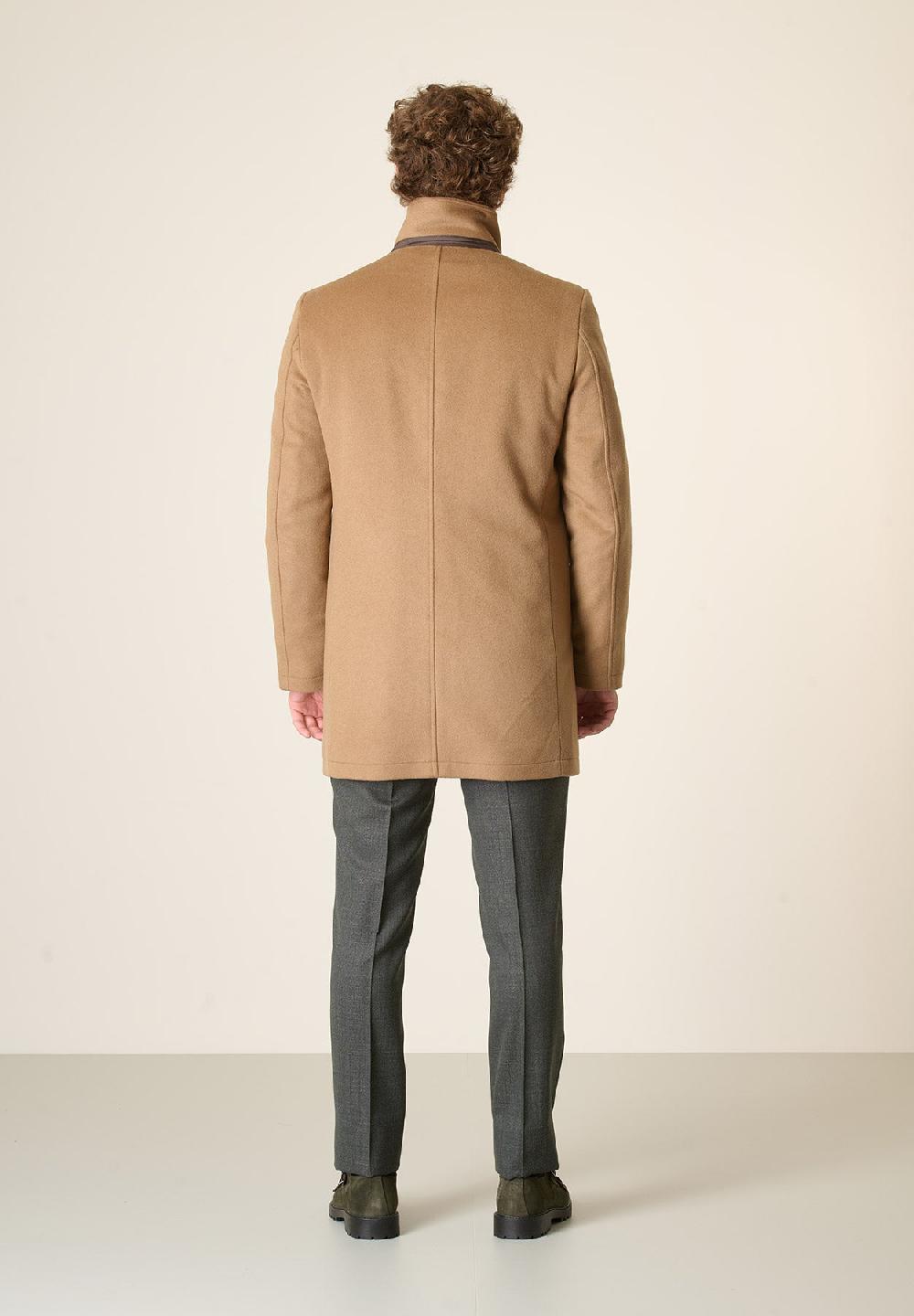 Angelico Cappotto cammello coreano pettorina staccabile Economico