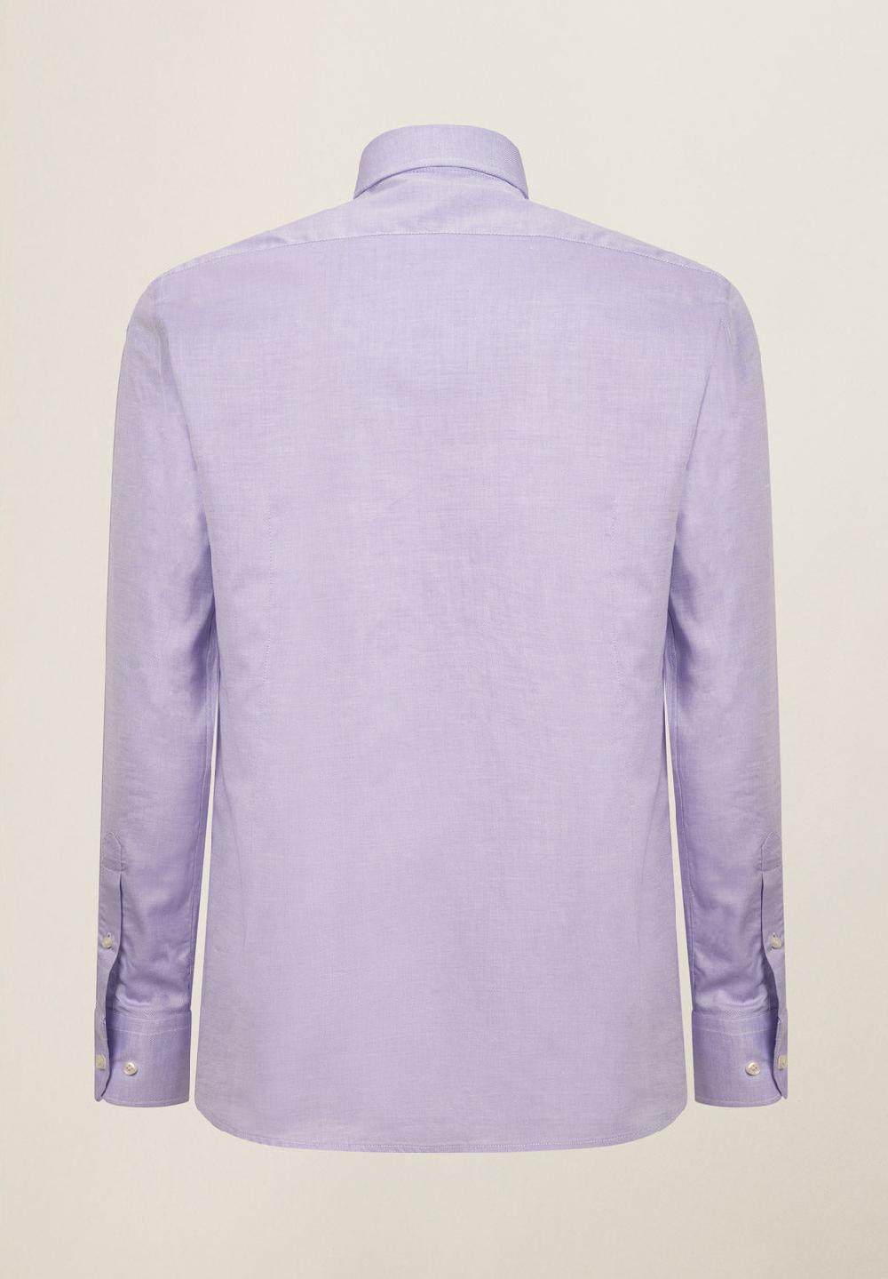 Angelico Camicia glicine oxford cotone slim fit In Saldo