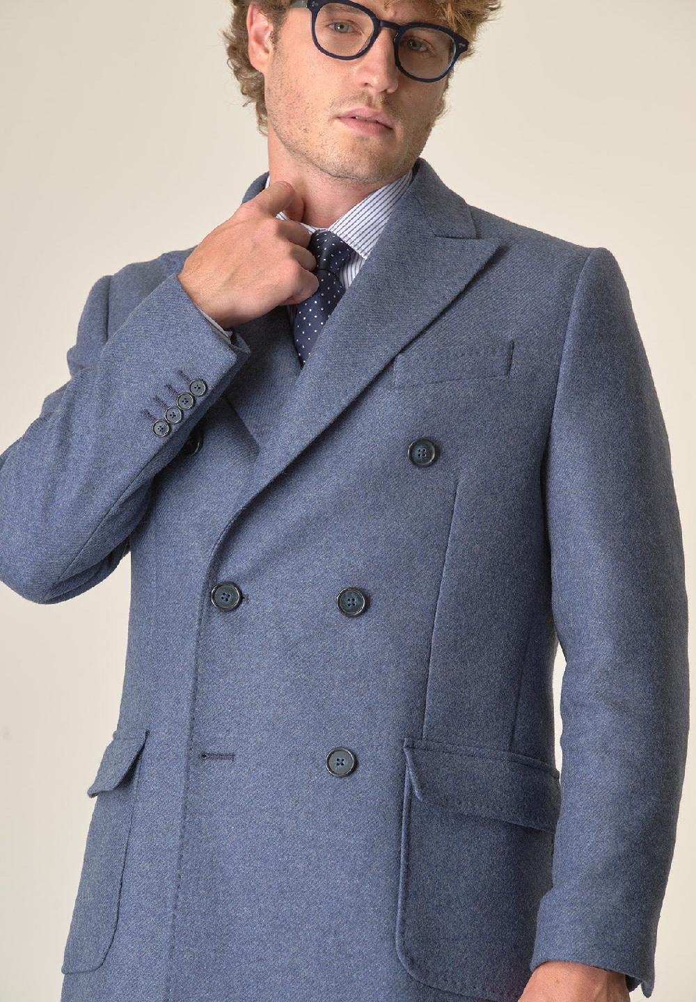Angelico Cappotto avio doppiopetto melange Vendita