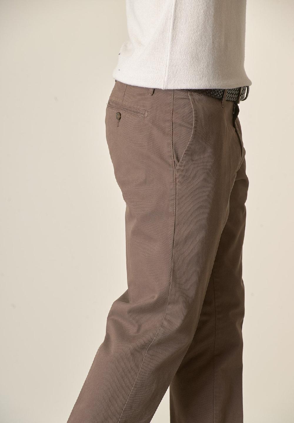 Angelico Pantalone fango tricotina cotone stretch regular fit Presa