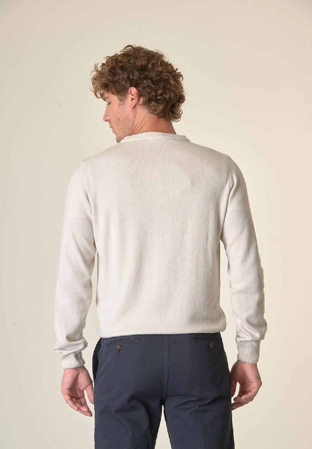 Angelico Girocollo grigio chiaro misto cashmere Economico