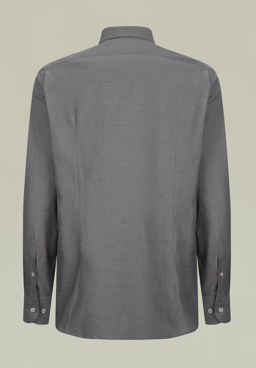Angelico Camicia grigio scuro armatura slim Negozio