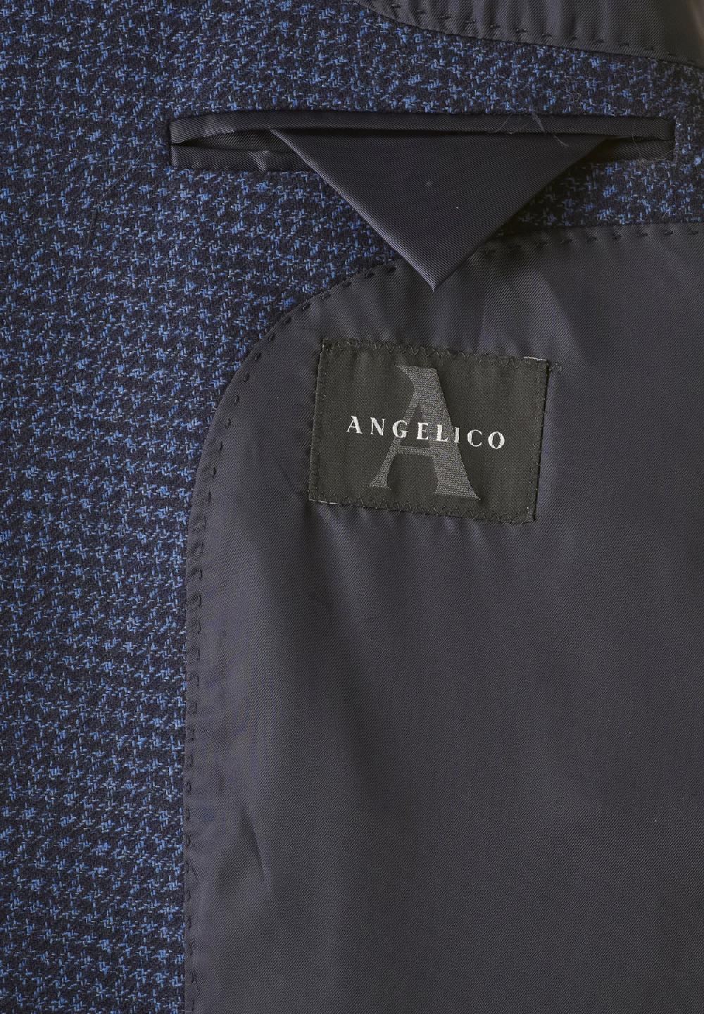 Angelico Giacca blu piedpul comfort fit corto Italia