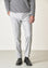 Angelico Pantalone grigio chiaro flanella lana vergine custom fit Vendita
