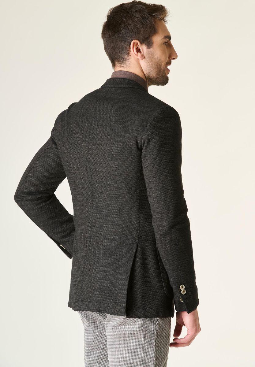 Angelico Giacca moro cotone-lana sfoderata armaturata custom Promozione