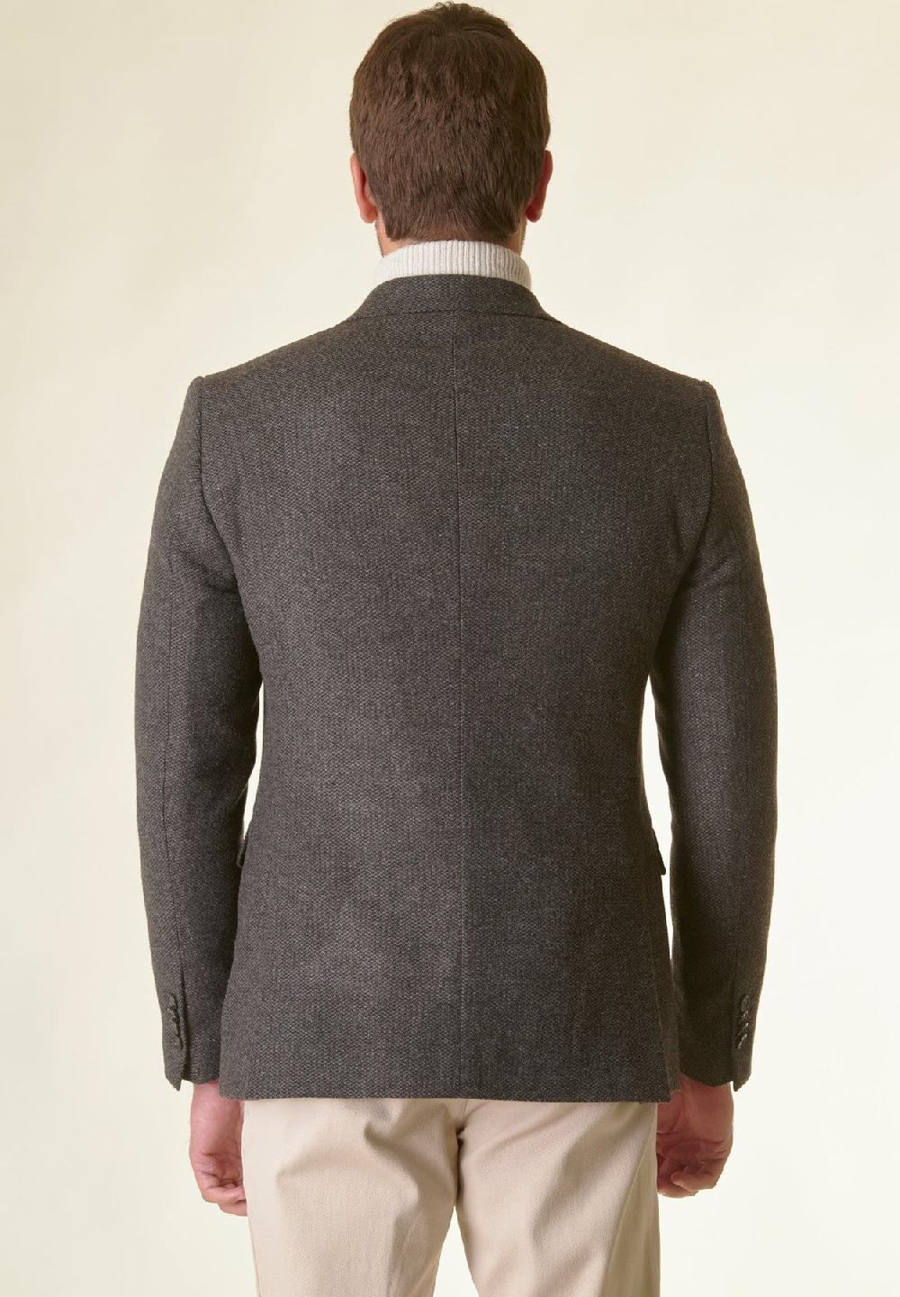 Angelico Giacca Moro tweed operata foderata custom Shopping Online