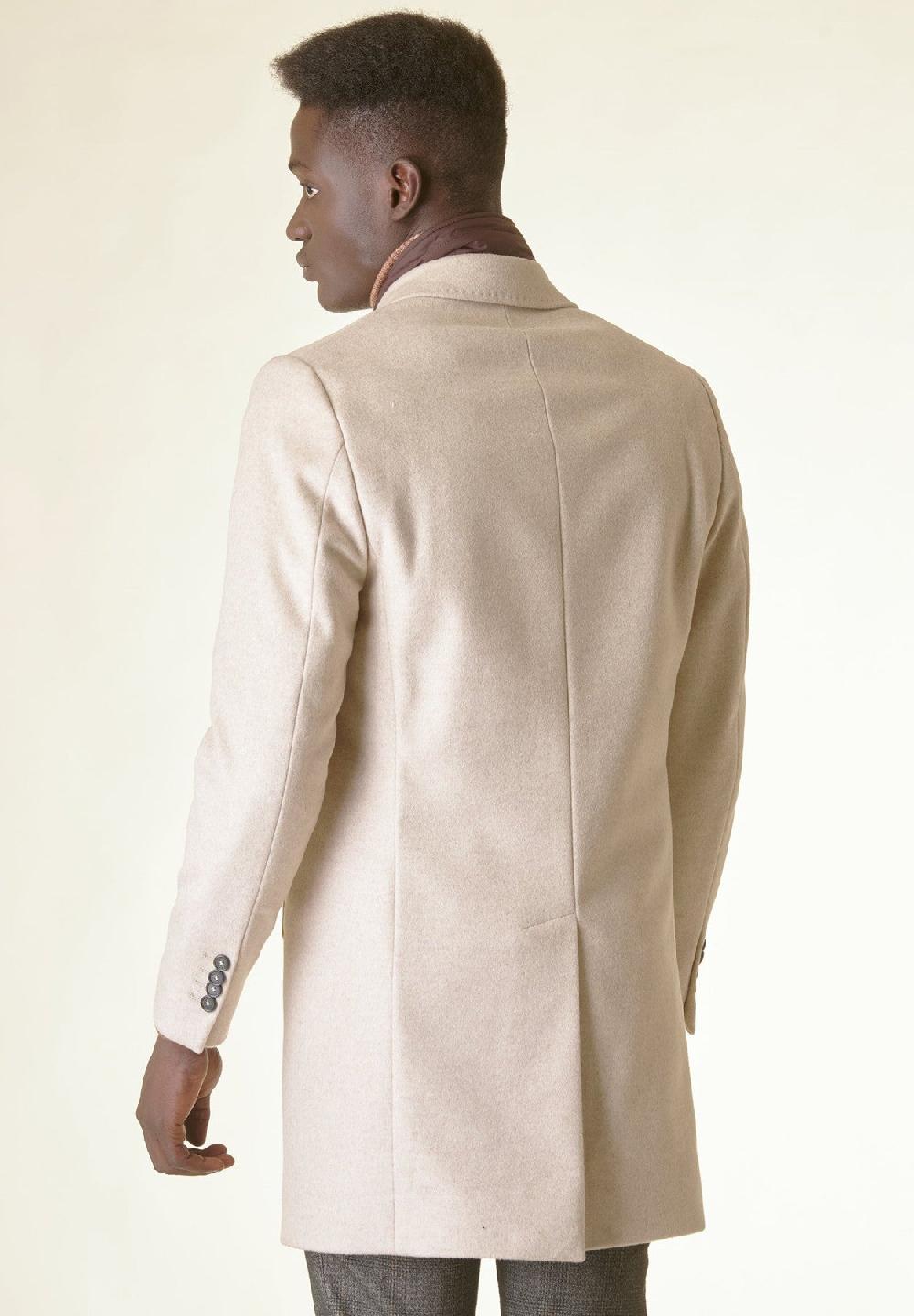 Angelico Cappotto naturale lana-cashmere pettorina staccabile Affare Del Giorno