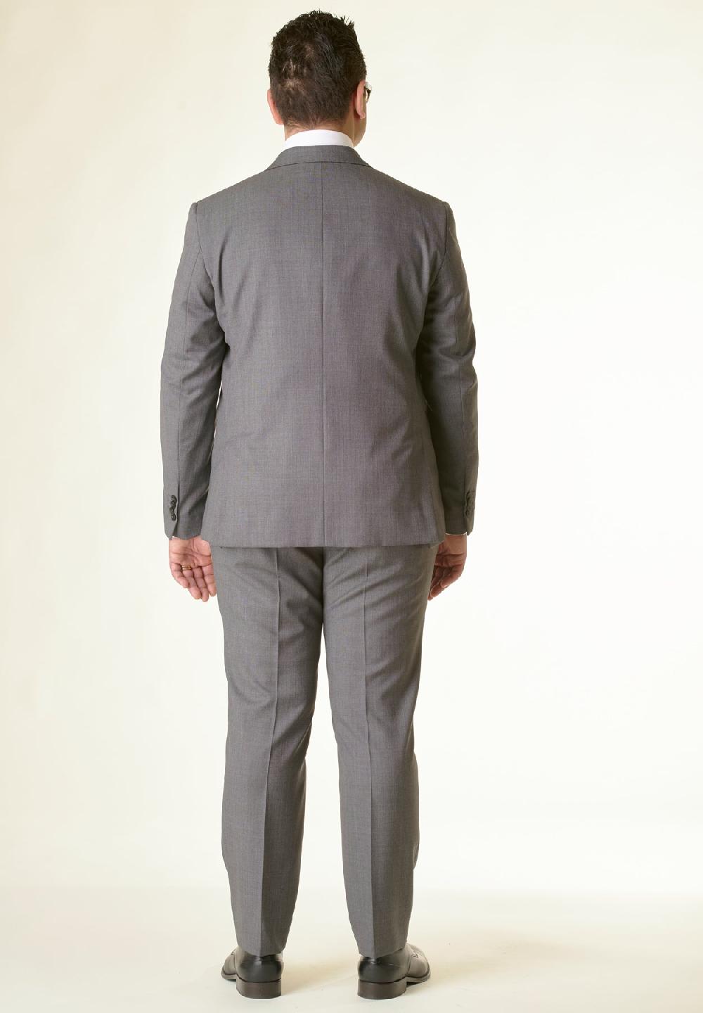 Angelico Abito grigio sallia di lana 100s comfort fit corto Sottocosto