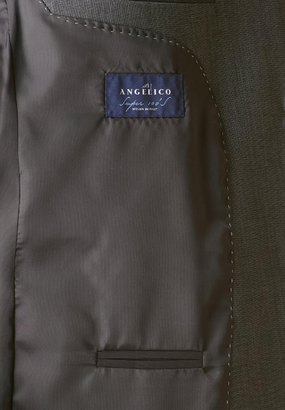 Angelico Abito grigio sallia di lana 100s comfort fit corto Sottocosto