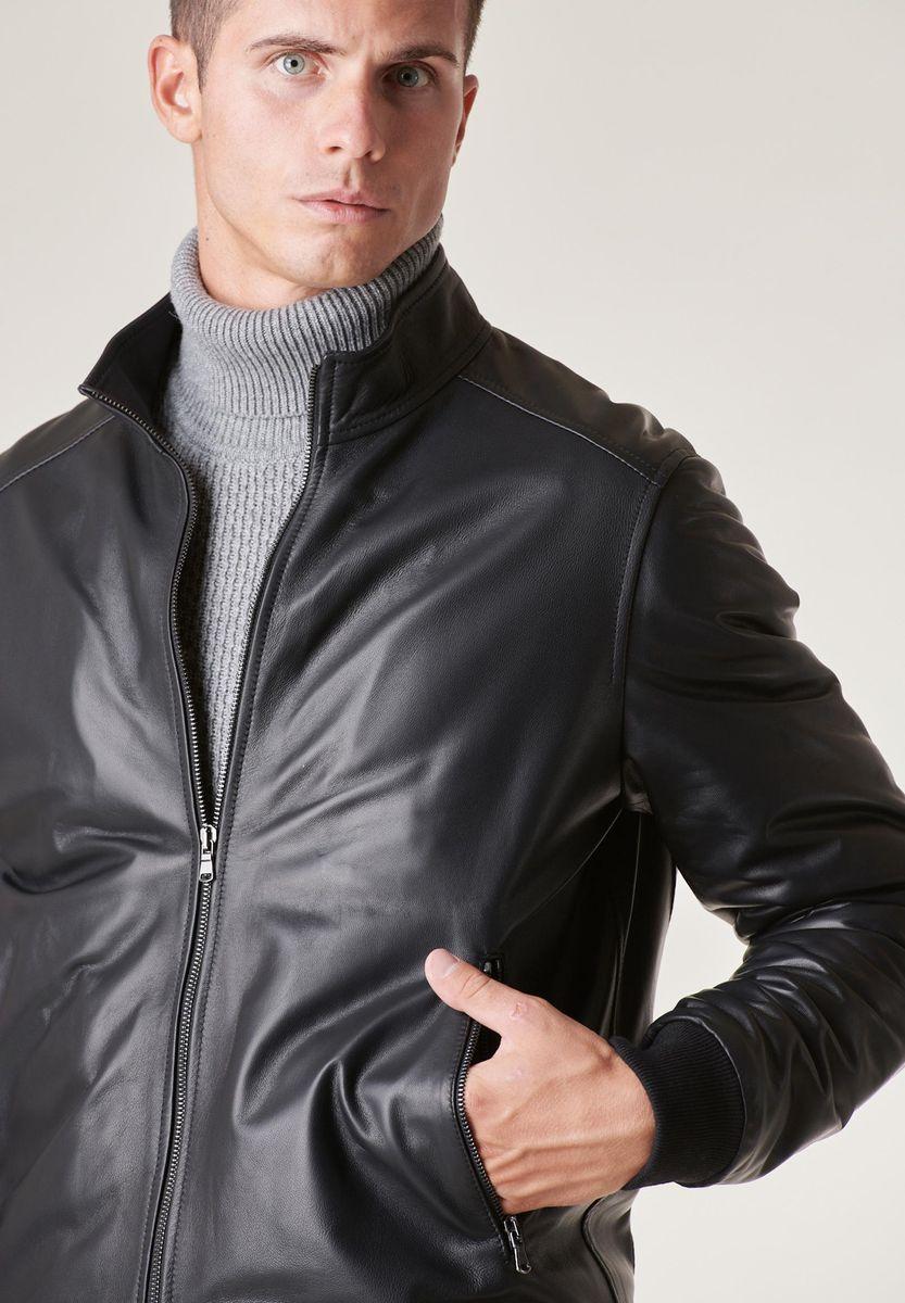 Angelico Bomber nero nappa Offerte