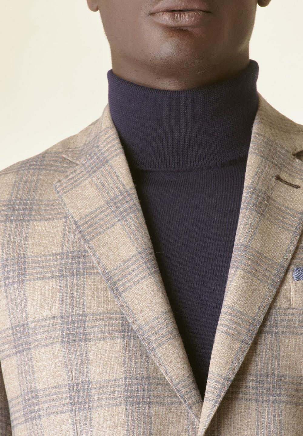 Angelico Giacca Galles naturale-grigio lana-cashmere Custom Offerta natalizia