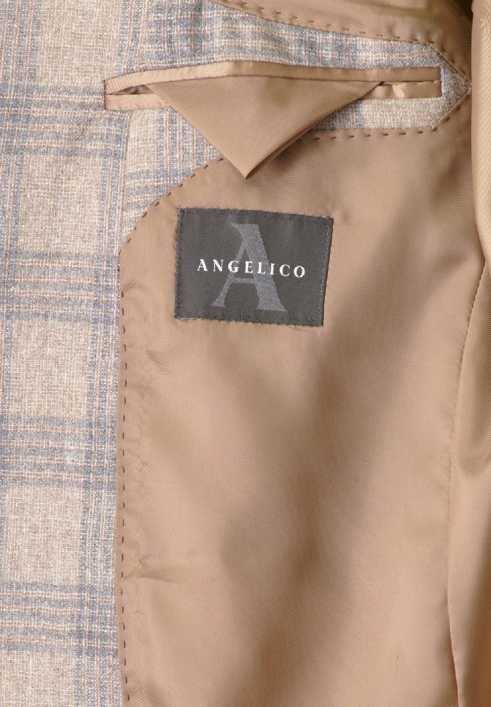 Angelico Giacca Galles naturale-grigio lana-cashmere Custom Offerta natalizia