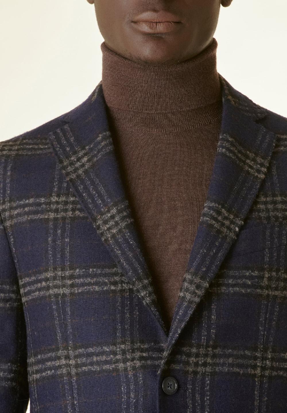 Angelico Giacca blu galles decostruita Saldi Di Fabbrica