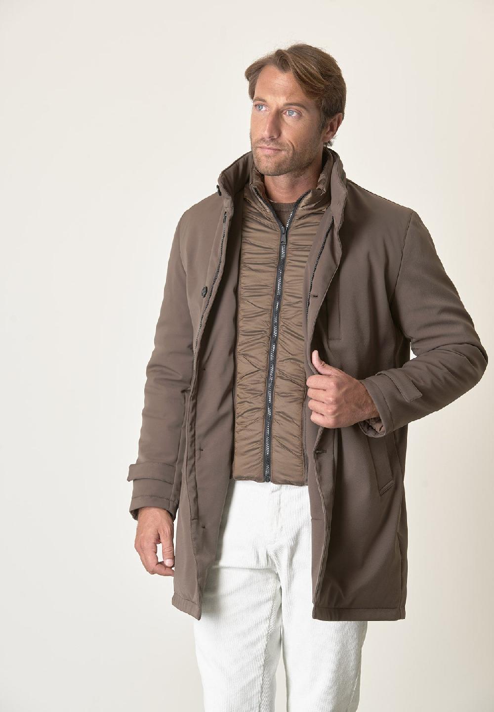 Angelico Cappotto tecnico fango trama leggera impermeabile Nuova