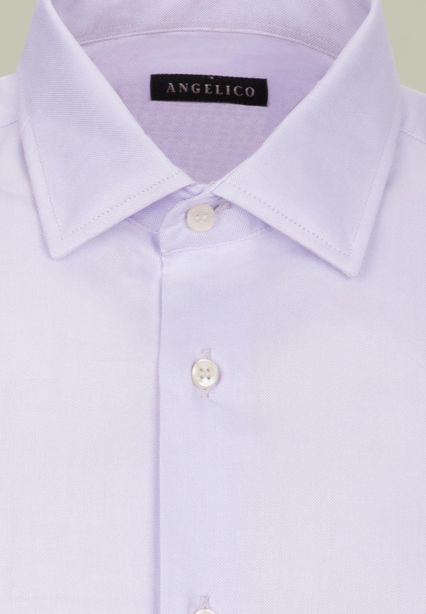 Angelico Camicia glicine cotone panama slim 2025