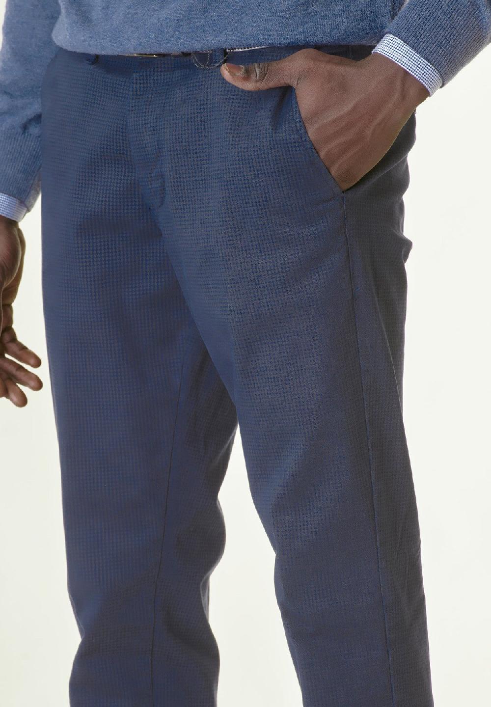 Angelico Pantalone blu piedpul regular Nuovo