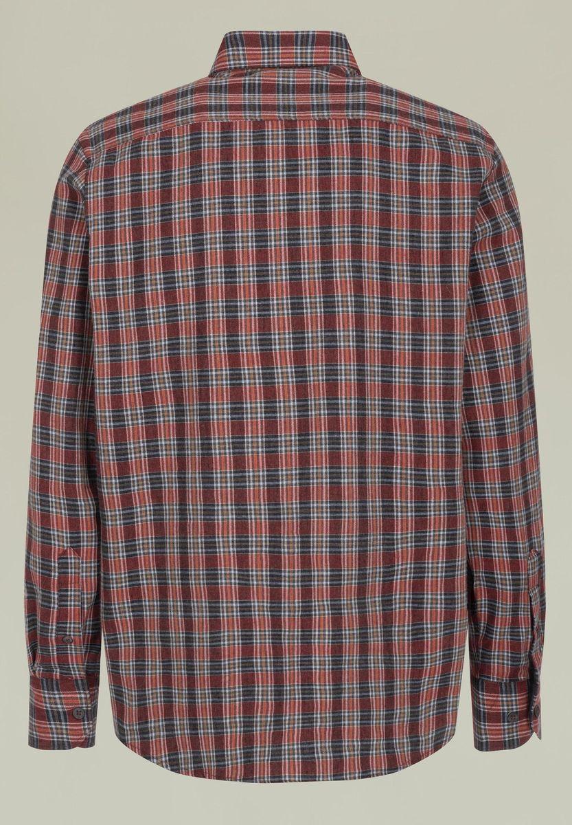 Angelico Camicia rossa quadretto flanellina BD regular fit Consegna Veloce