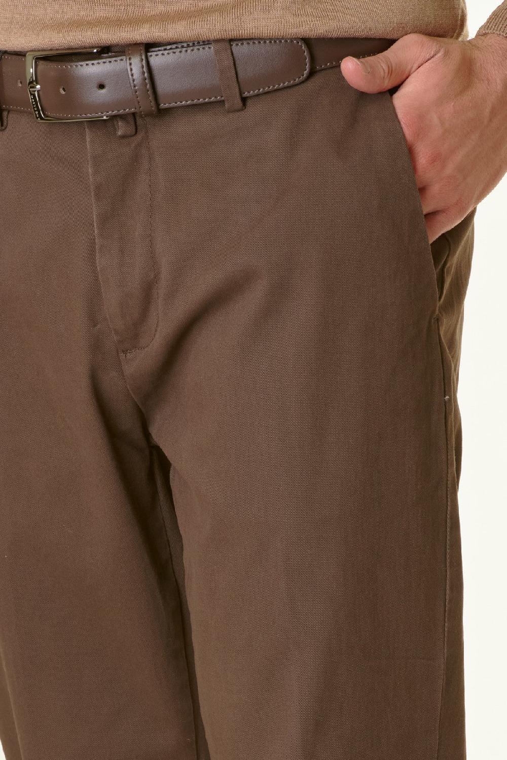 Angelico Pantalone moro twill stretch slim Affare Del Giorno