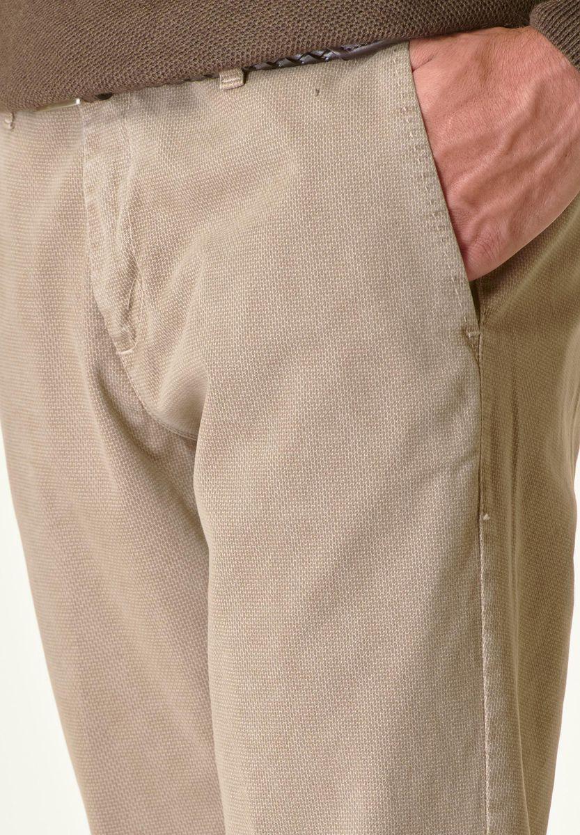 Angelico Pantalone mastice cotone micro-stampa regular Economico
