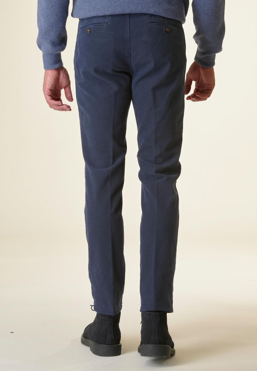 Angelico Pantalone blu fustagno microquadretto slim I Più Venduti