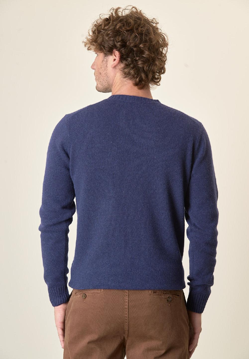 Angelico Girocollo bluette puro cashmere Affare Del Giorno