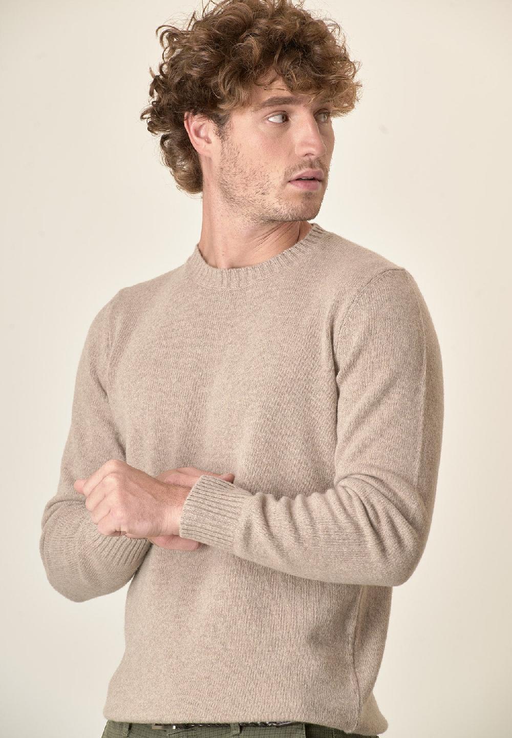 Angelico Girocollo naturale puro cashmere Sottocosto