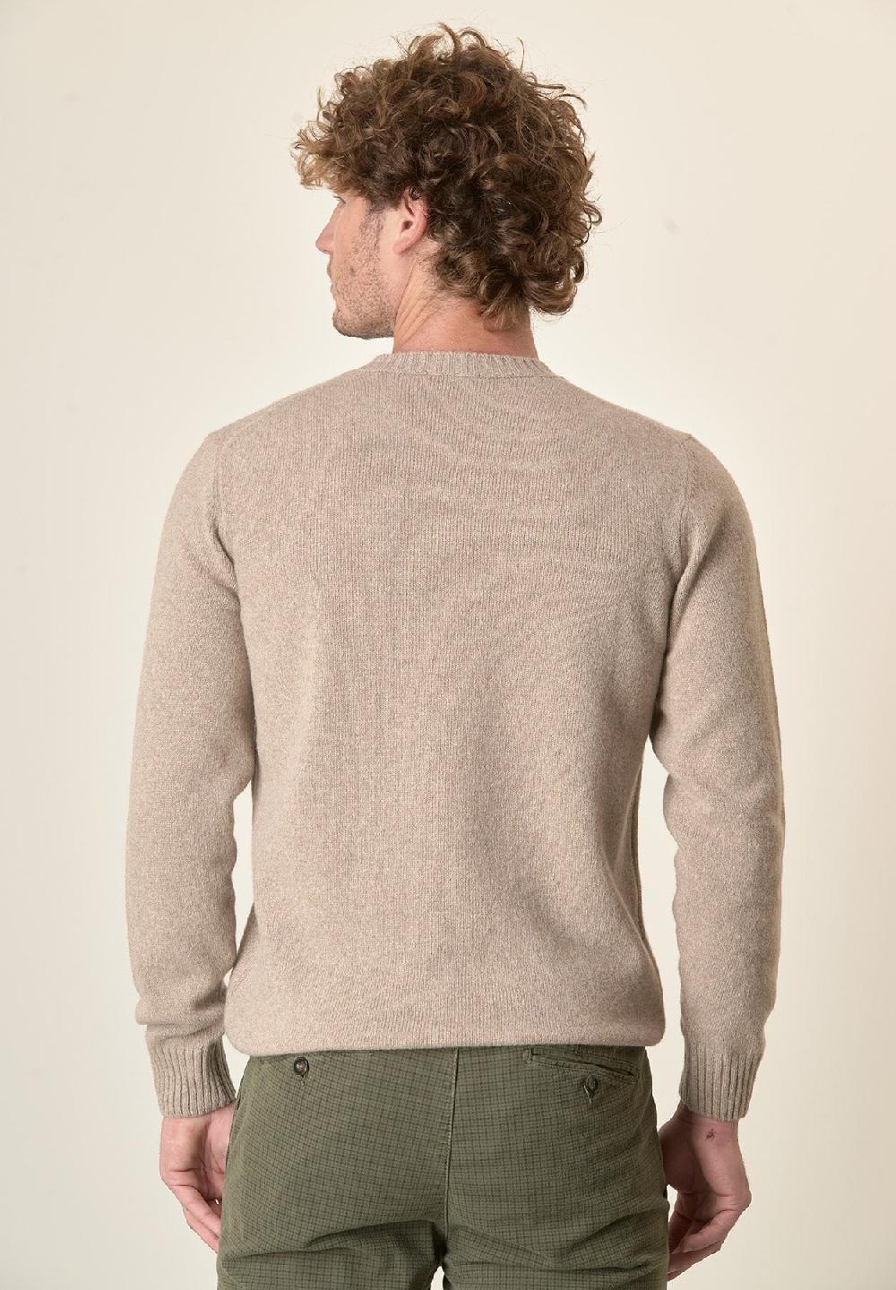 Angelico Girocollo naturale puro cashmere Sottocosto