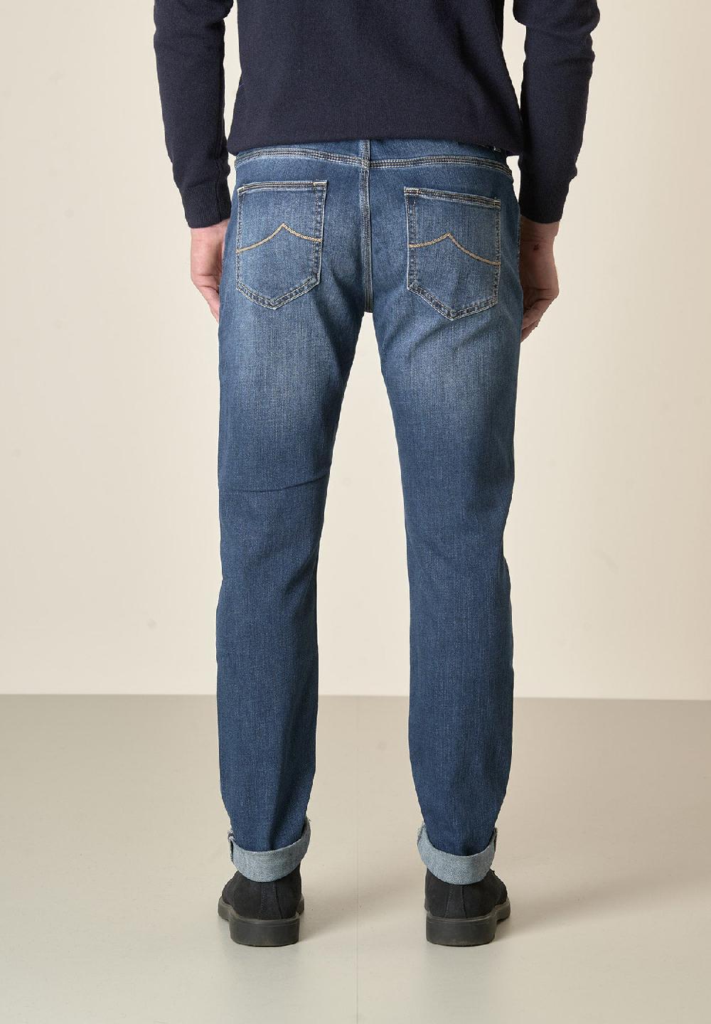 Angelico Jeans medio 5 Tasche cotone stretch slim fit Offerta