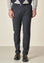 Angelico Pantalone vinaccia microdisegno doppia pinces slim fit Vendita Economica