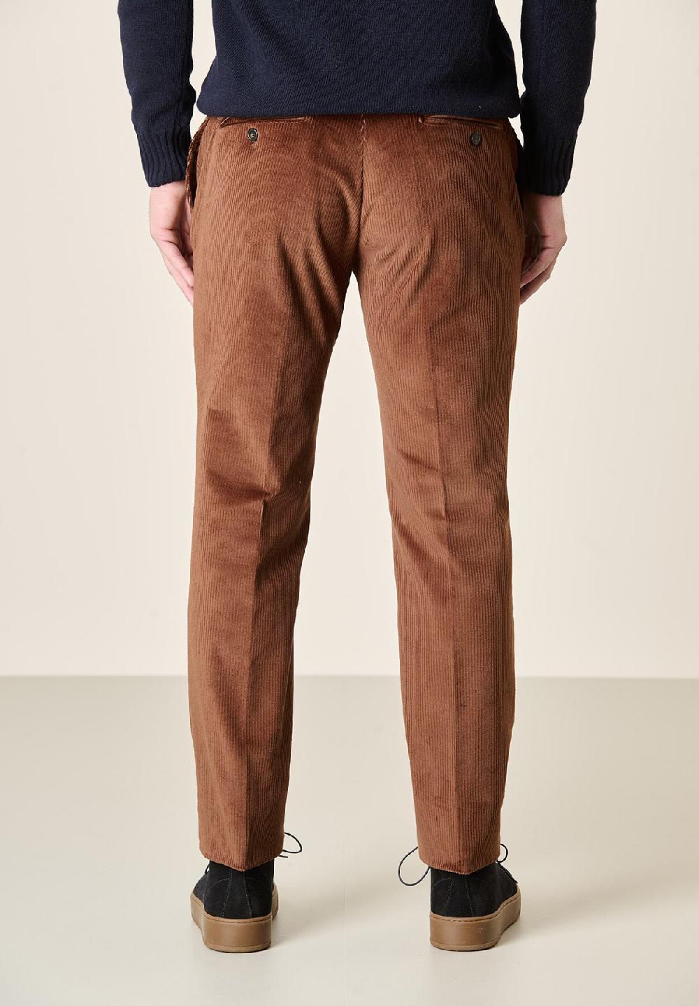 Angelico Pantalone moro velluto coste larghe custom fit Negozio
