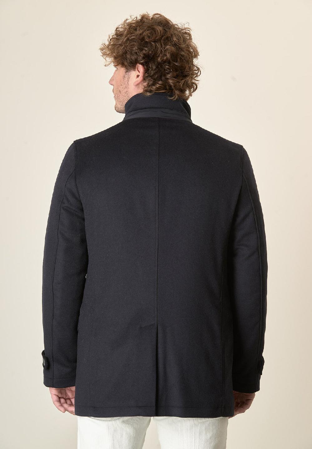 Angelico Giaccone blu caban pettorina staccabile Vendita