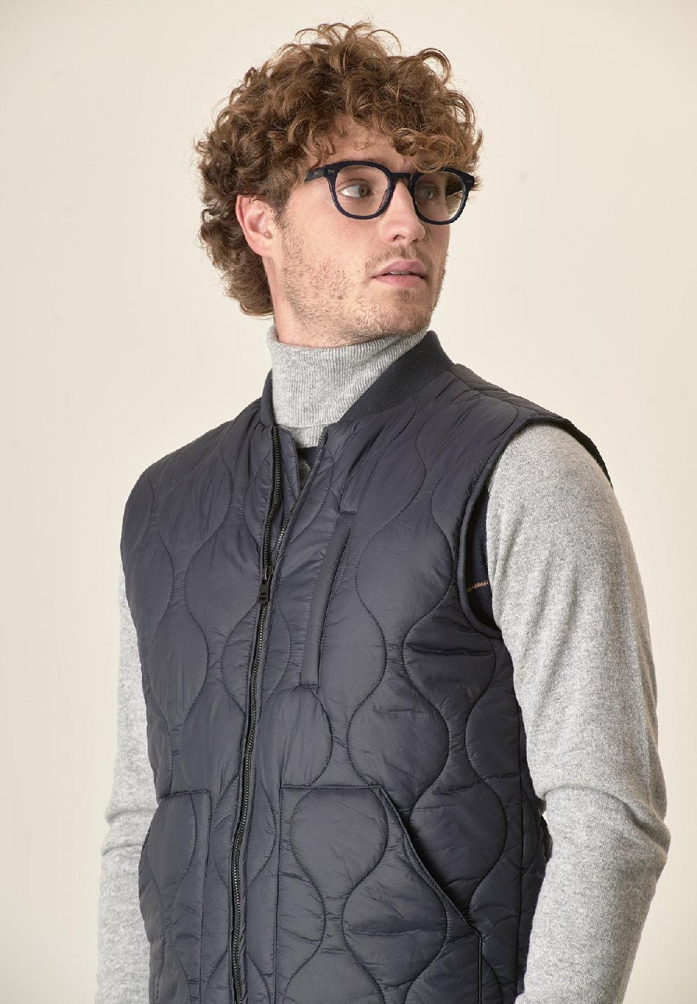 Angelico Gilet blu trapuntato Black Friday