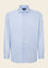 Angelico Camicia blu bianca bacchettina cotone comfort fit In Vendita
