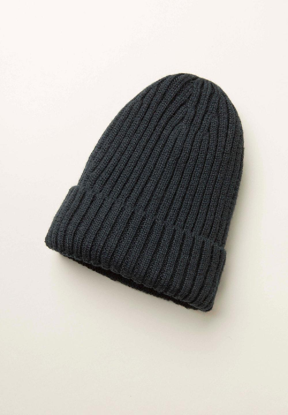 Angelico Berretto navy coste misto lana Affare Del Giorno