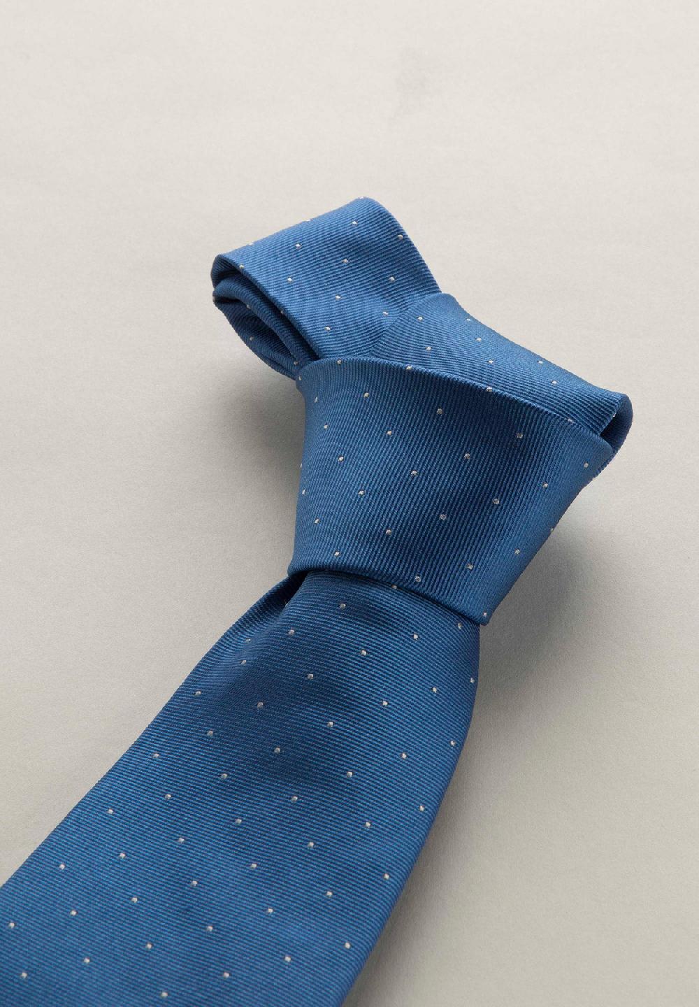 Angelico Cravatta celeste micro pois seta Outlet